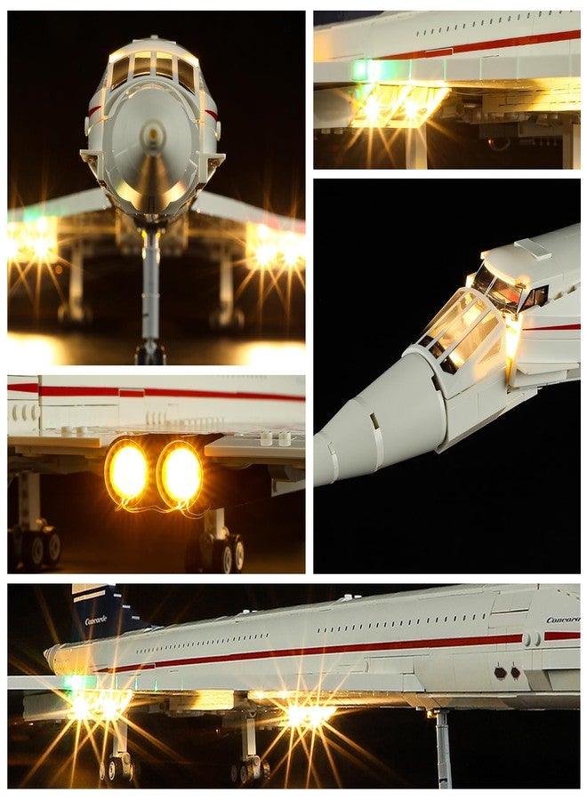 YEABRICKS LED Light for Lego-10318 Icons Concorde Building Blocks Model (Lego Set NOT Included) - Image 4